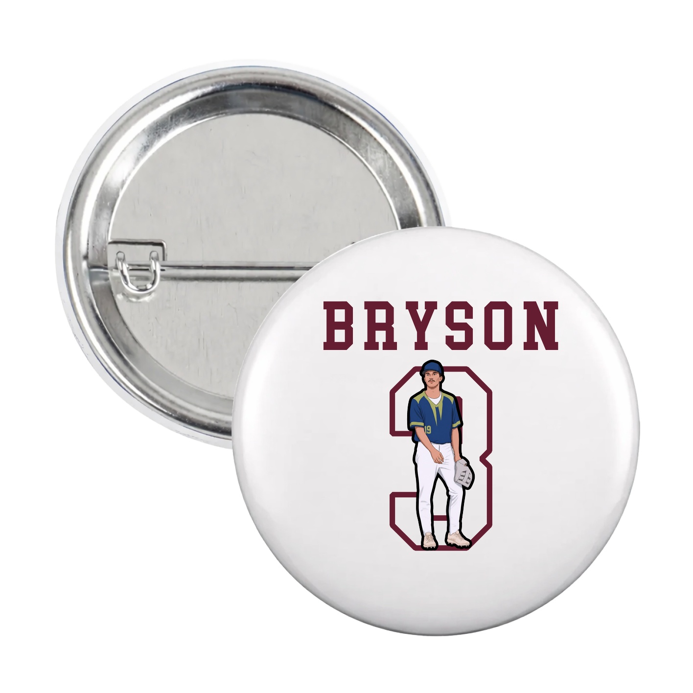 Game Day Button — Shirsey in White