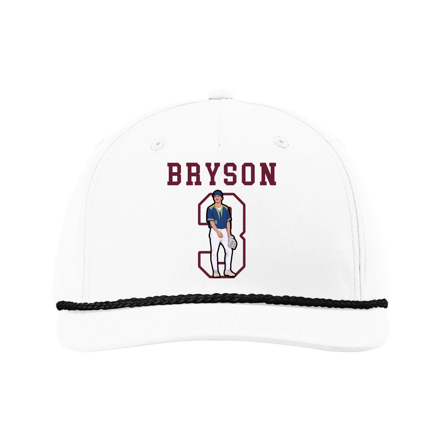 Five-Panel Classic Rope Cap — Shirsey in White