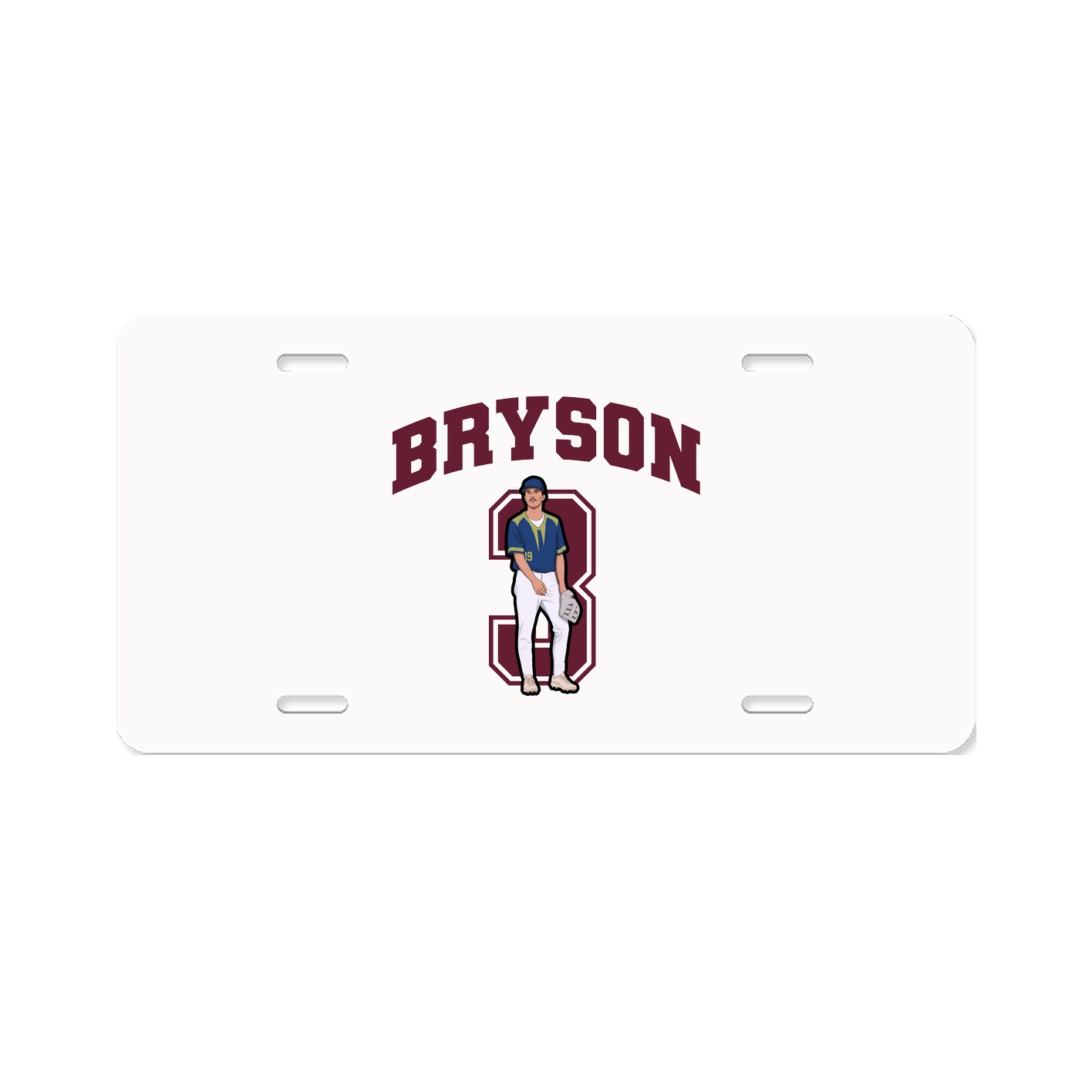 License Plate — Number in Classic