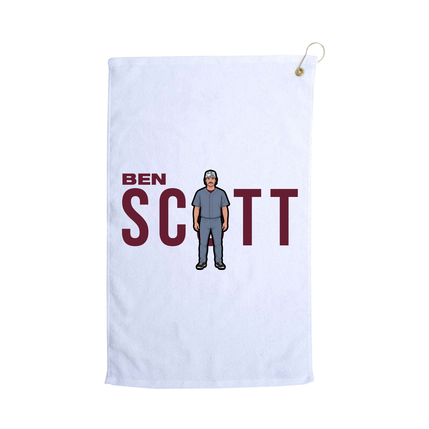 Golf Towel — Player Name in White