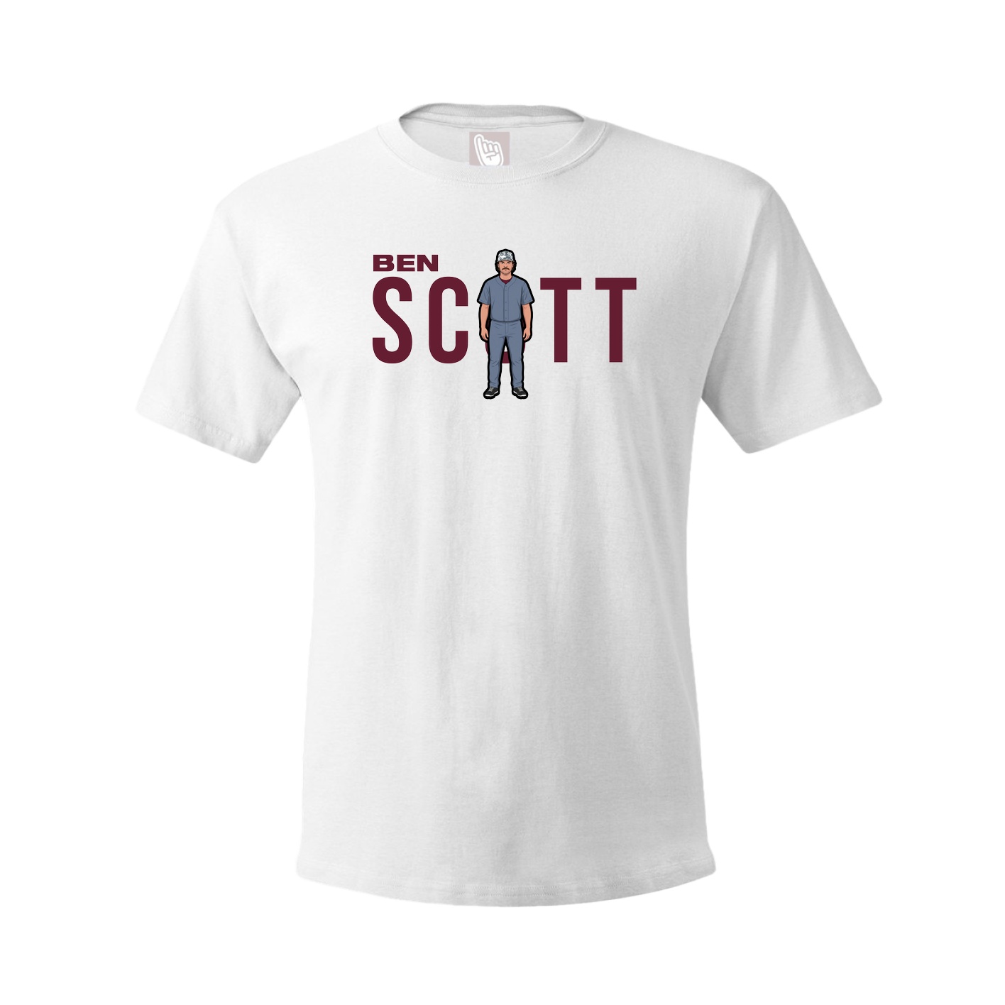 Youth Tee — Player Name in White