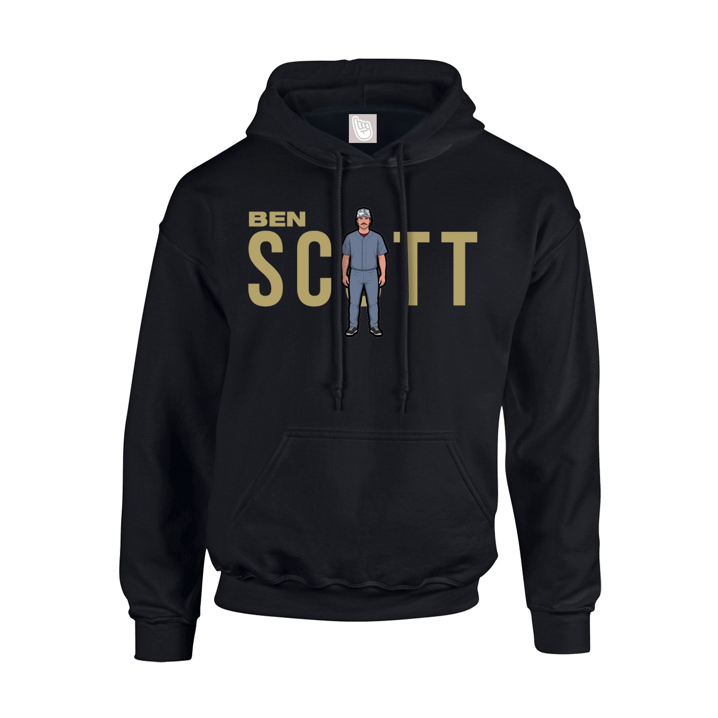 Youth Hoodie — Player Name in Black