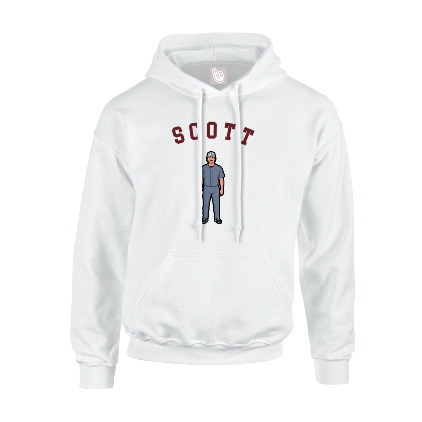 Hoodie — Shirsey Arch in White