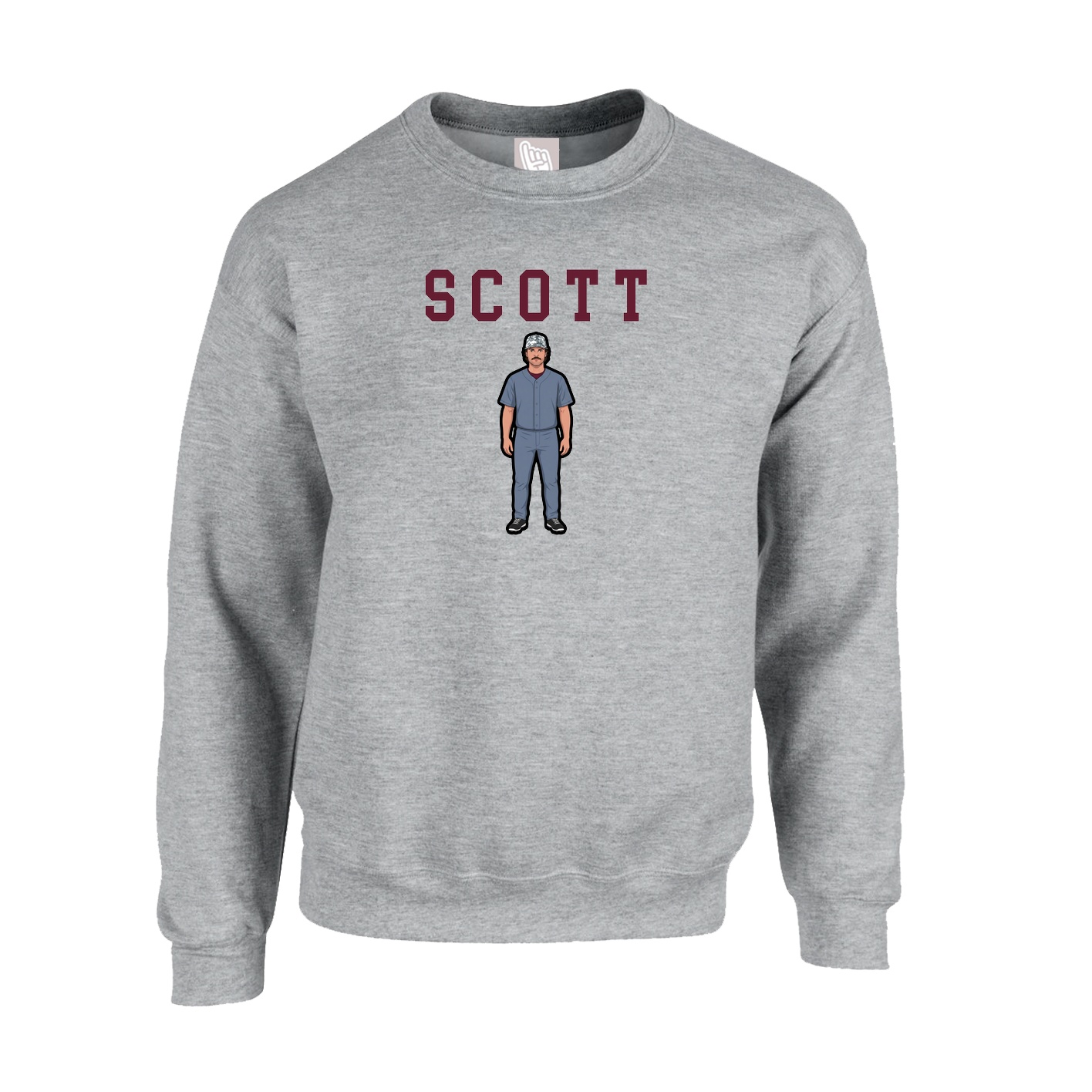 Fleece Crew — Shirsey in Grey
