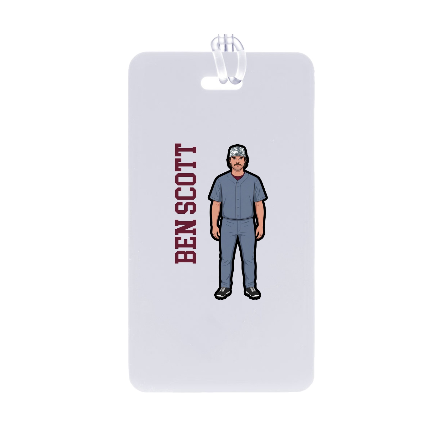 Bag Tag — Name Vertical in Classic