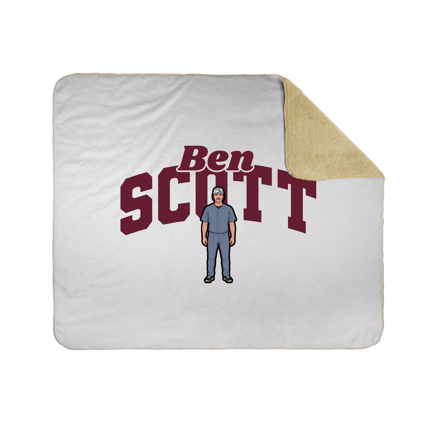Throw Blanket — Signature Arch in White