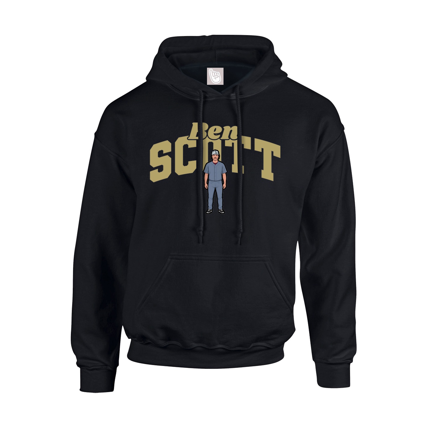 Youth Hoodie — Signature Arch in Black