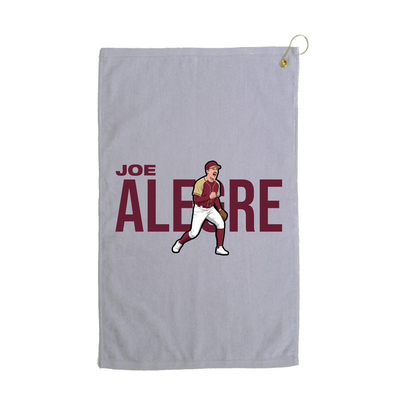 Golf Towel — Player Name in Grey