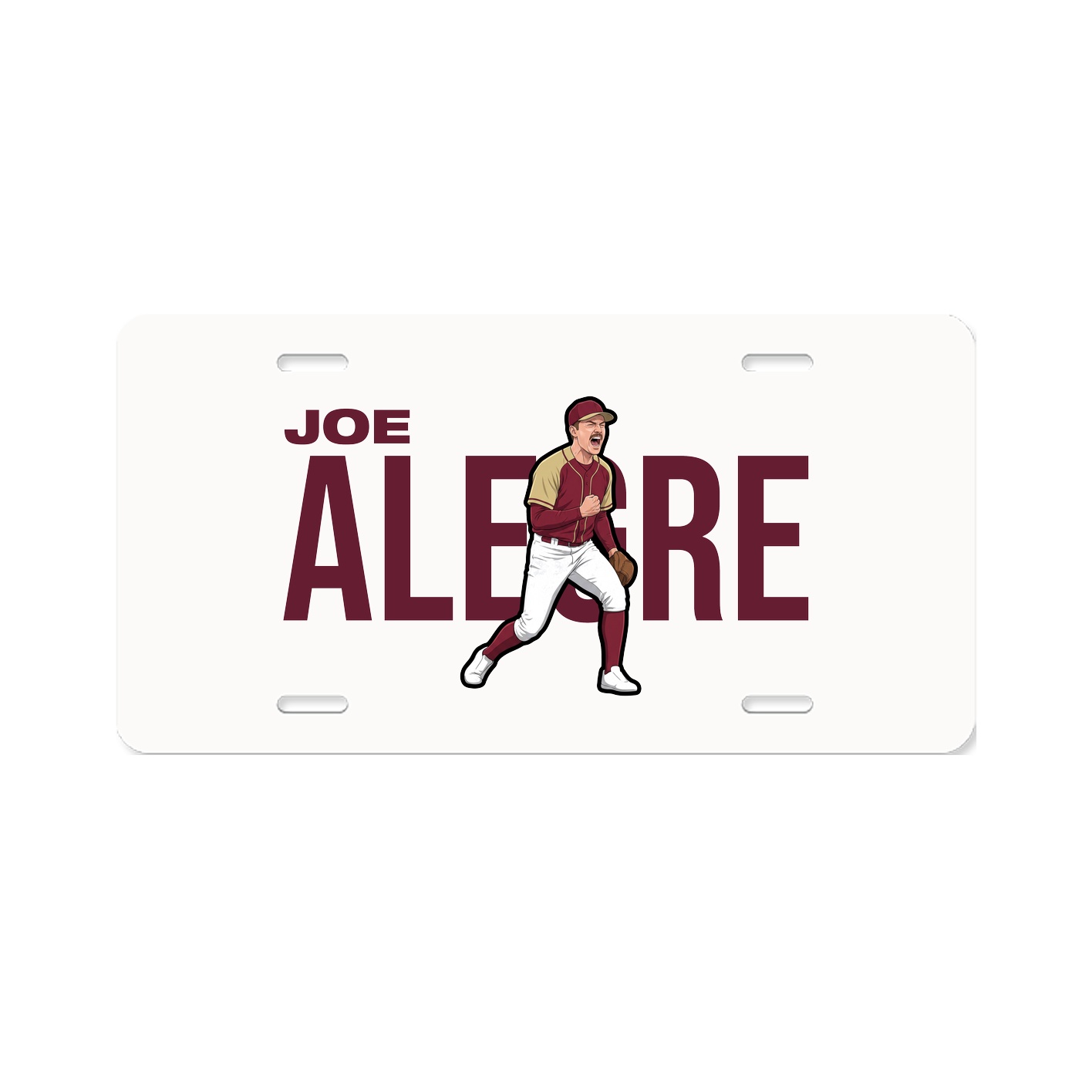 License Plate — Player Name in Classic