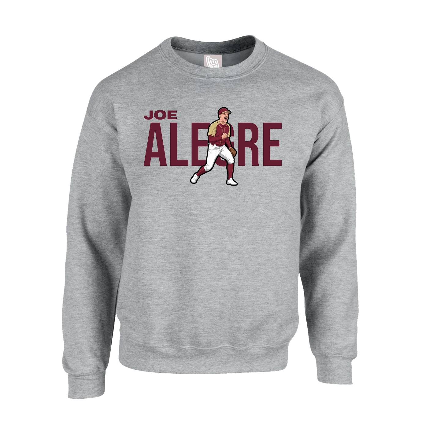 Fleece Crew — Player Name in Grey