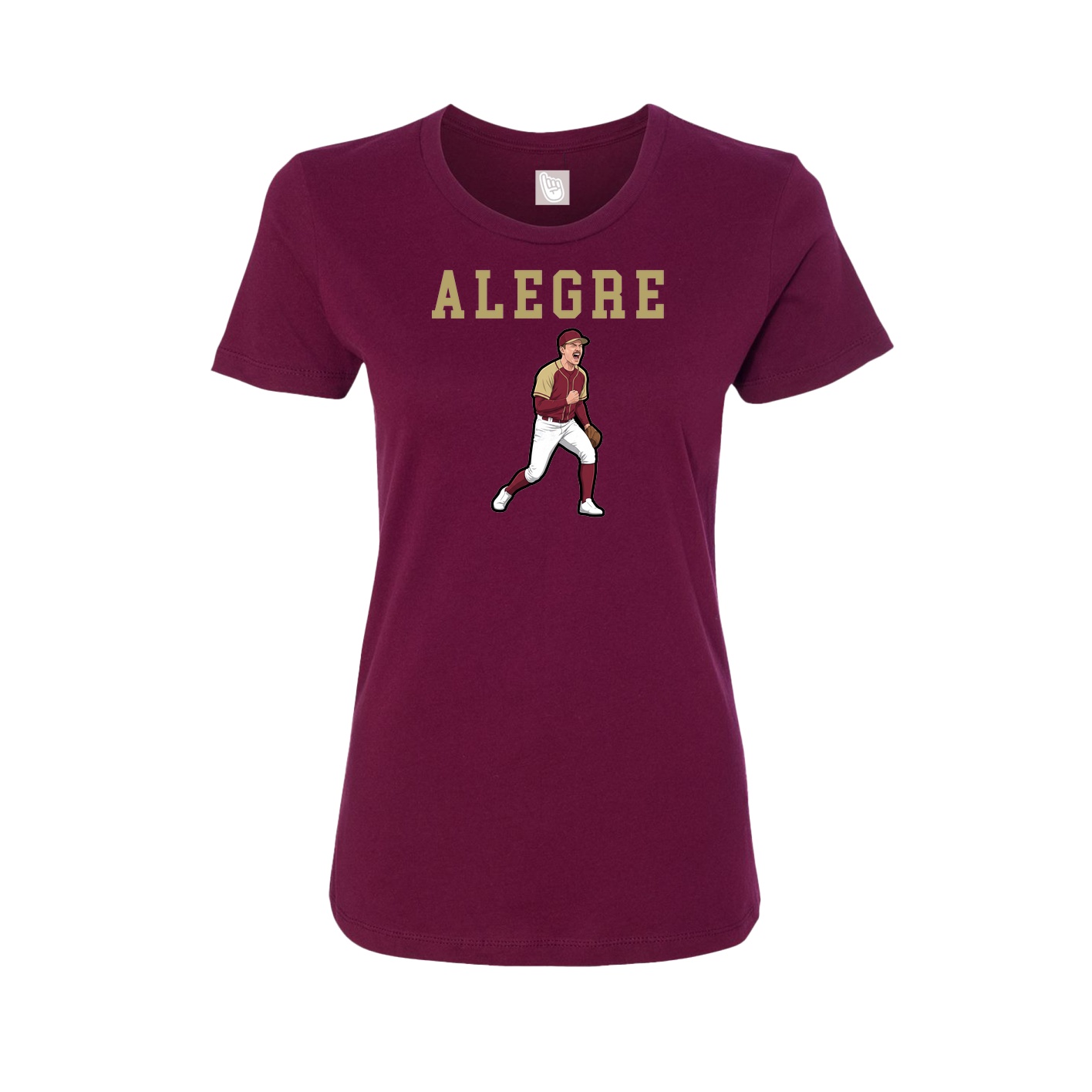 Fitted Women's Tee — Shirsey in Maroon