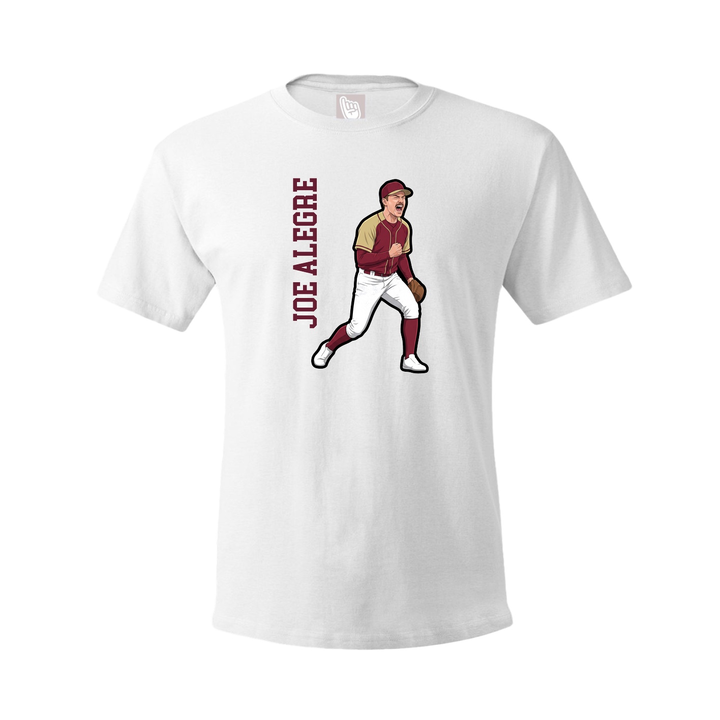 Tee — Name Vertical in White