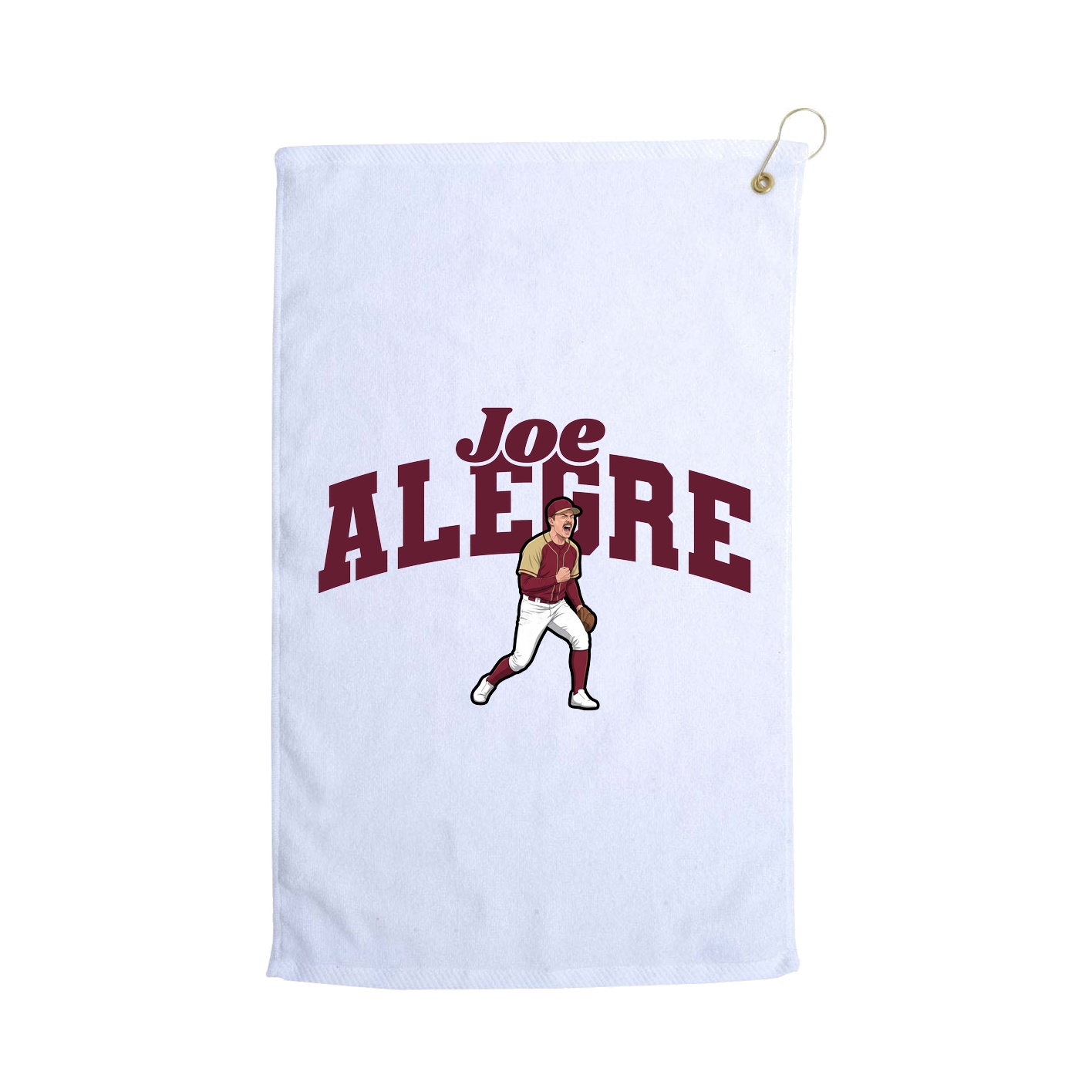 Golf Towel — Signature Arch in White