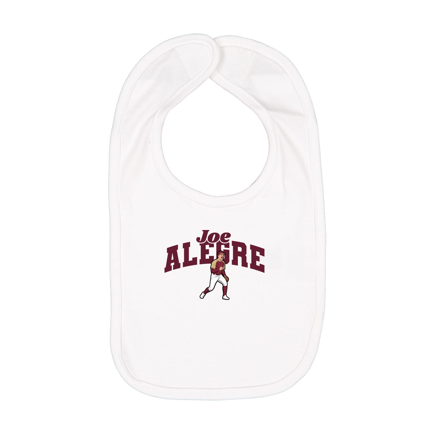 Infant Bib — Signature Arch in White