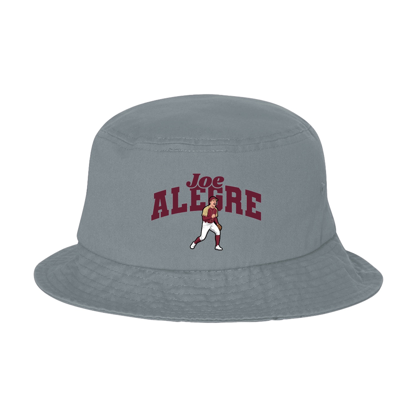 Bucket Cap — Signature Arch in Grey