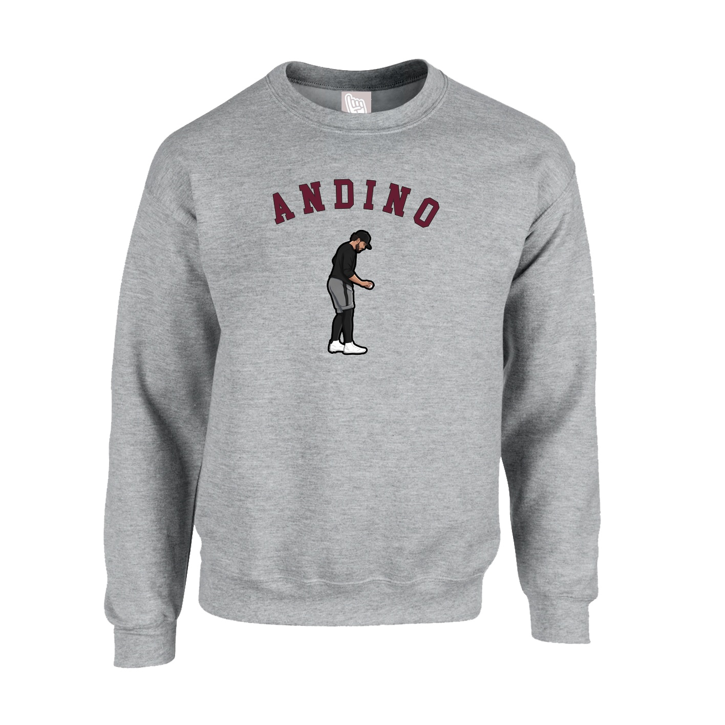 Fleece Crew — Shirsey Arch in Grey