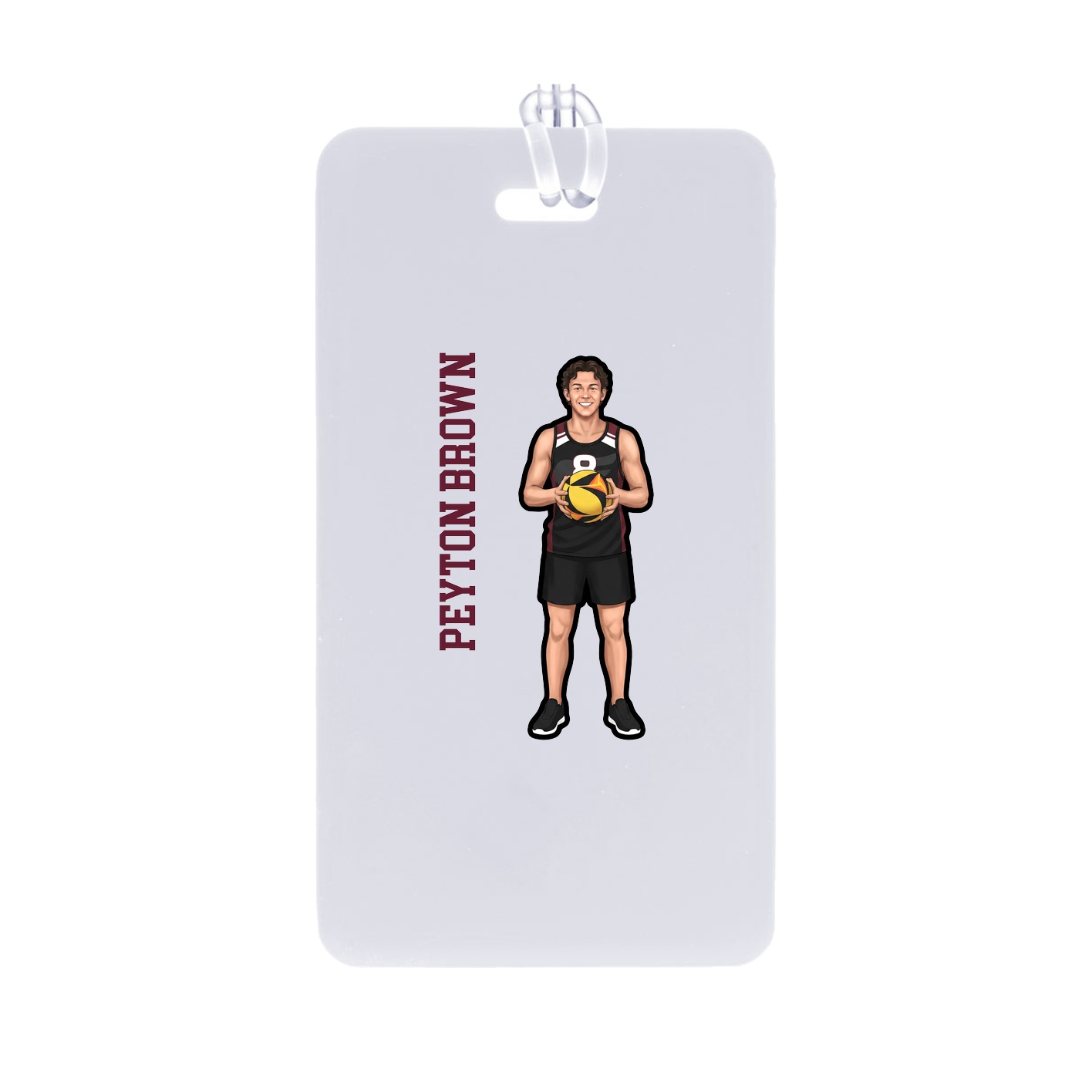 Bag Tag — Name Vertical in Classic