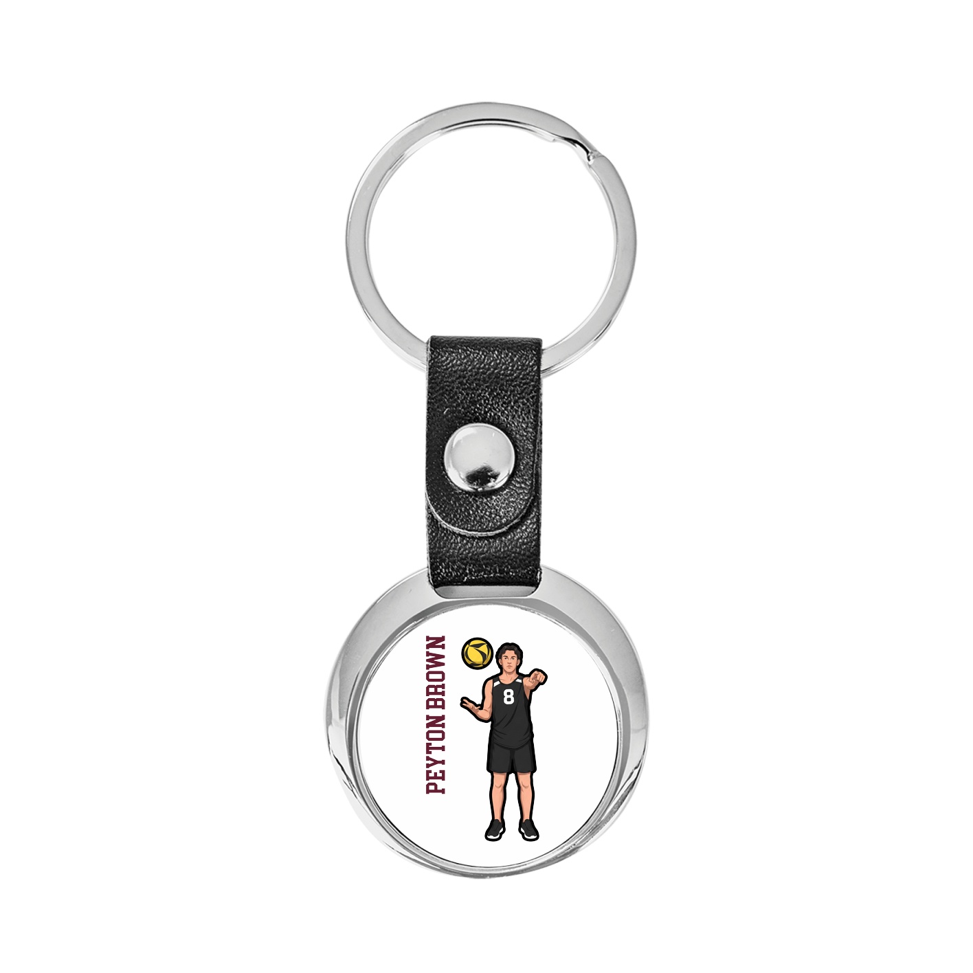 Key Chain — Name Vertical in Classic