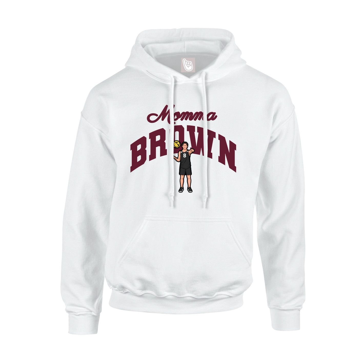 Youth Hoodie — Mothers Day Arch in White