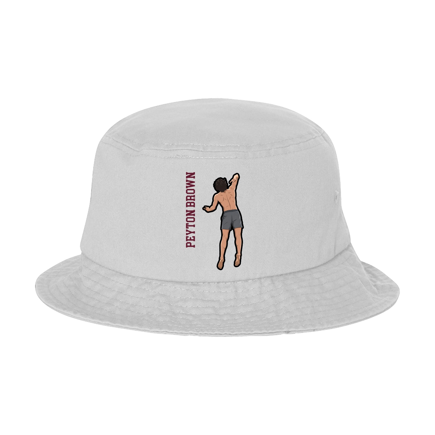 Bucket Cap — Name Vertical in White