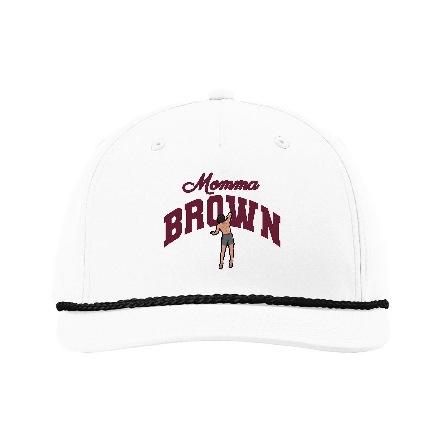 Five-Panel Classic Rope Cap — Mothers Day Arch in White