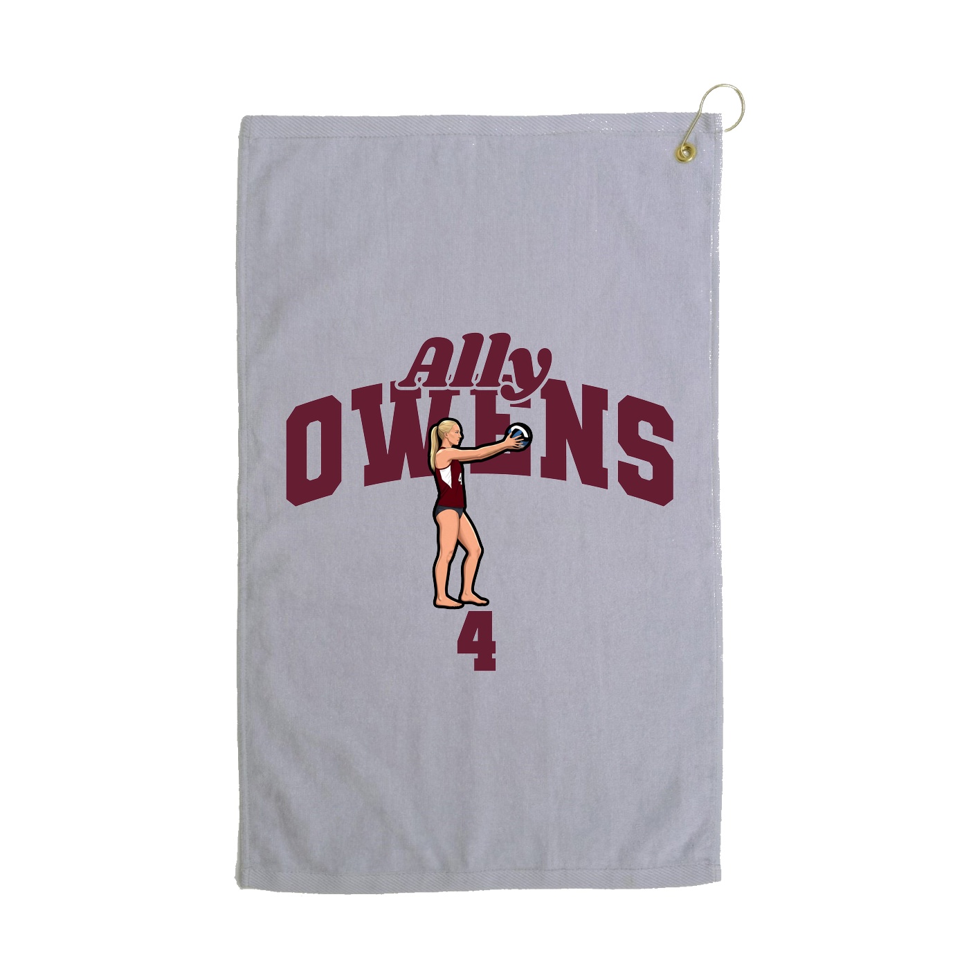 Golf Towel — Signature Arch in Grey