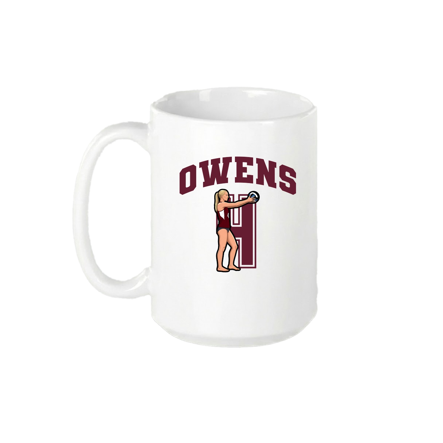 15oz Coffee Mug — Number in White