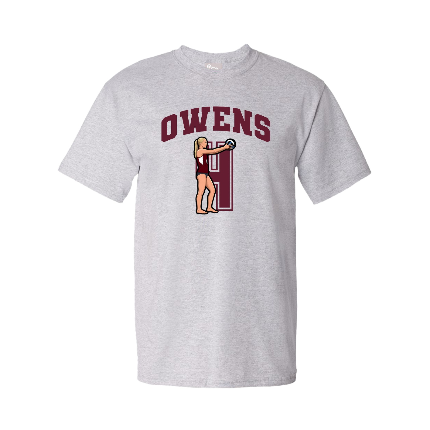 Youth Tee — Number in Grey