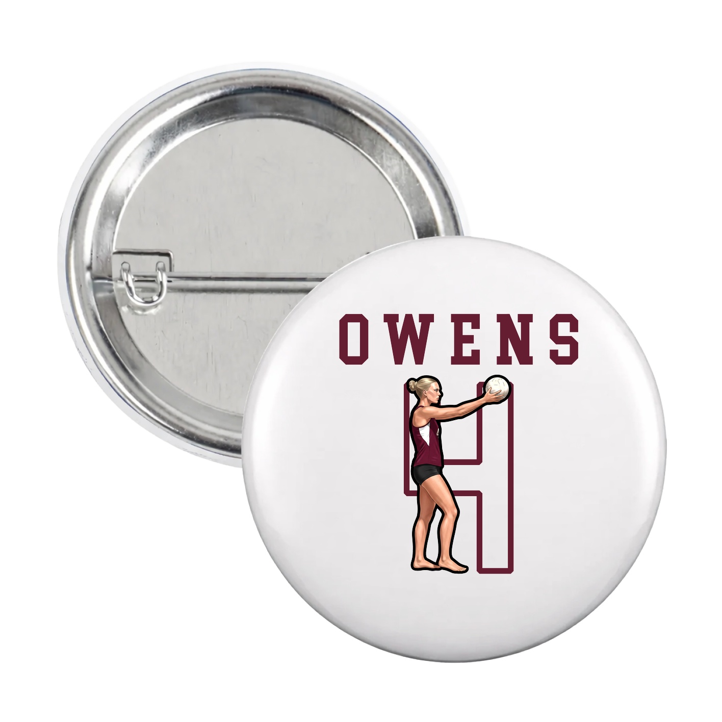 Game Day Button — Shirsey in White
