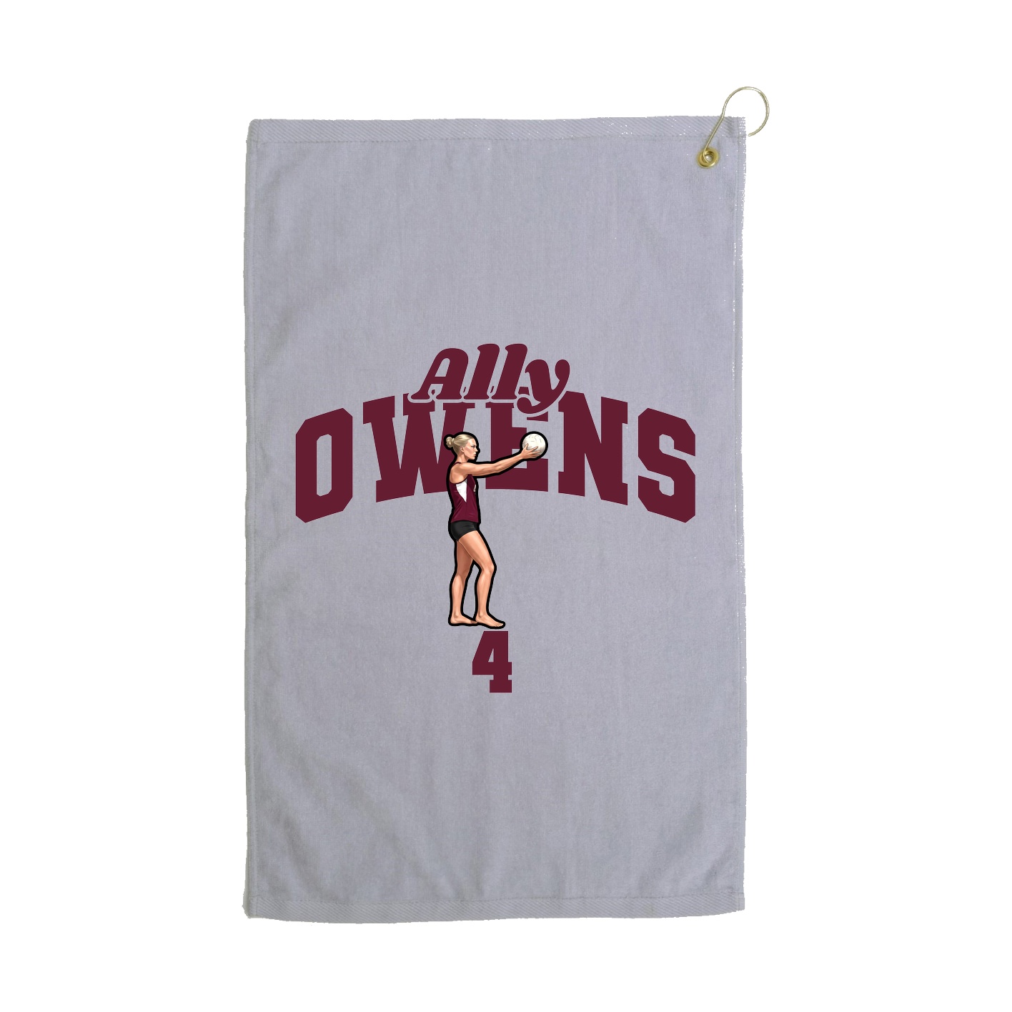 Golf Towel — Signature Arch in Grey