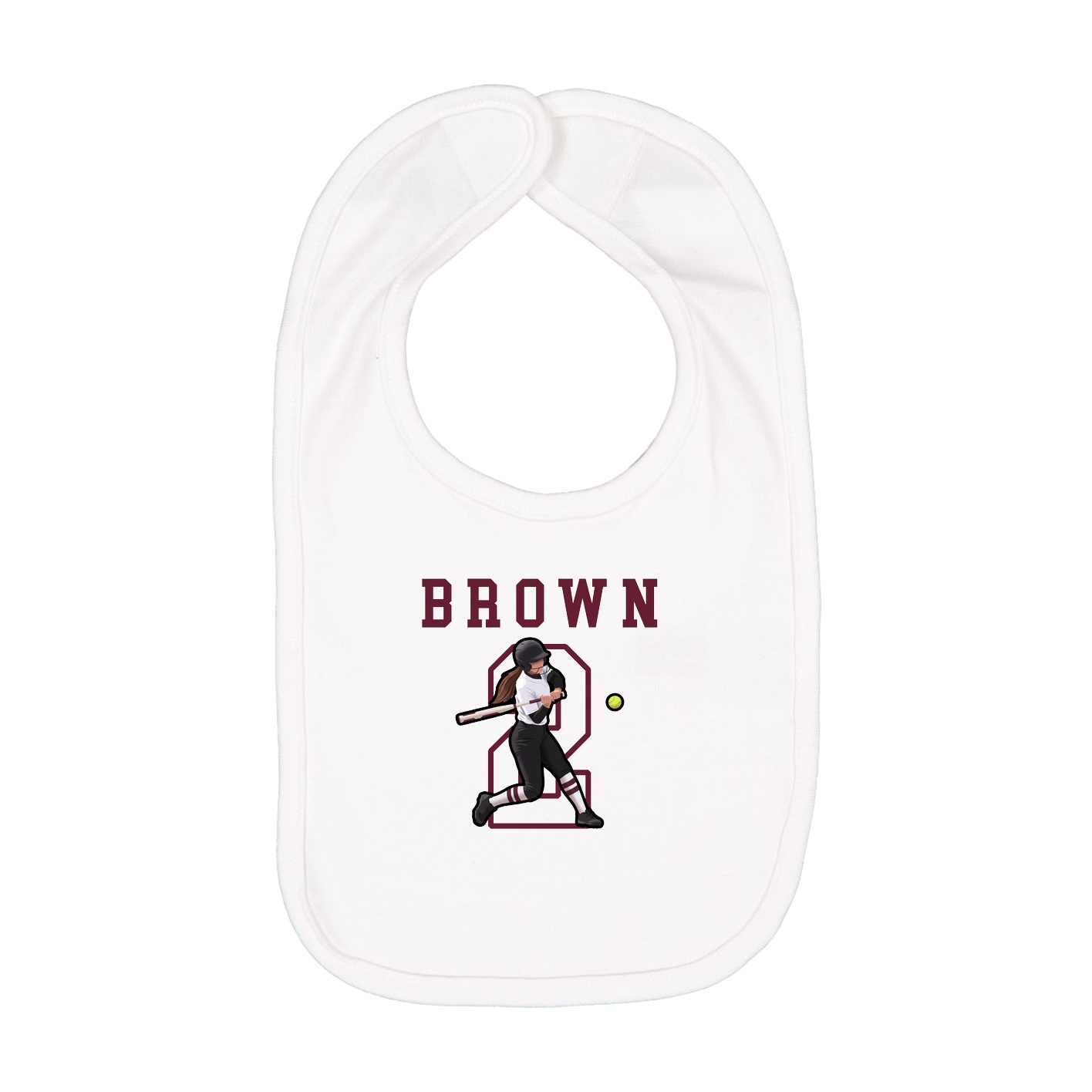 Infant Bib — Shirsey in White