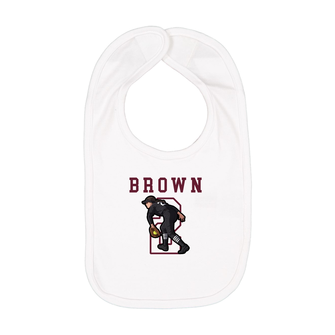 Infant Bib — Shirsey in White