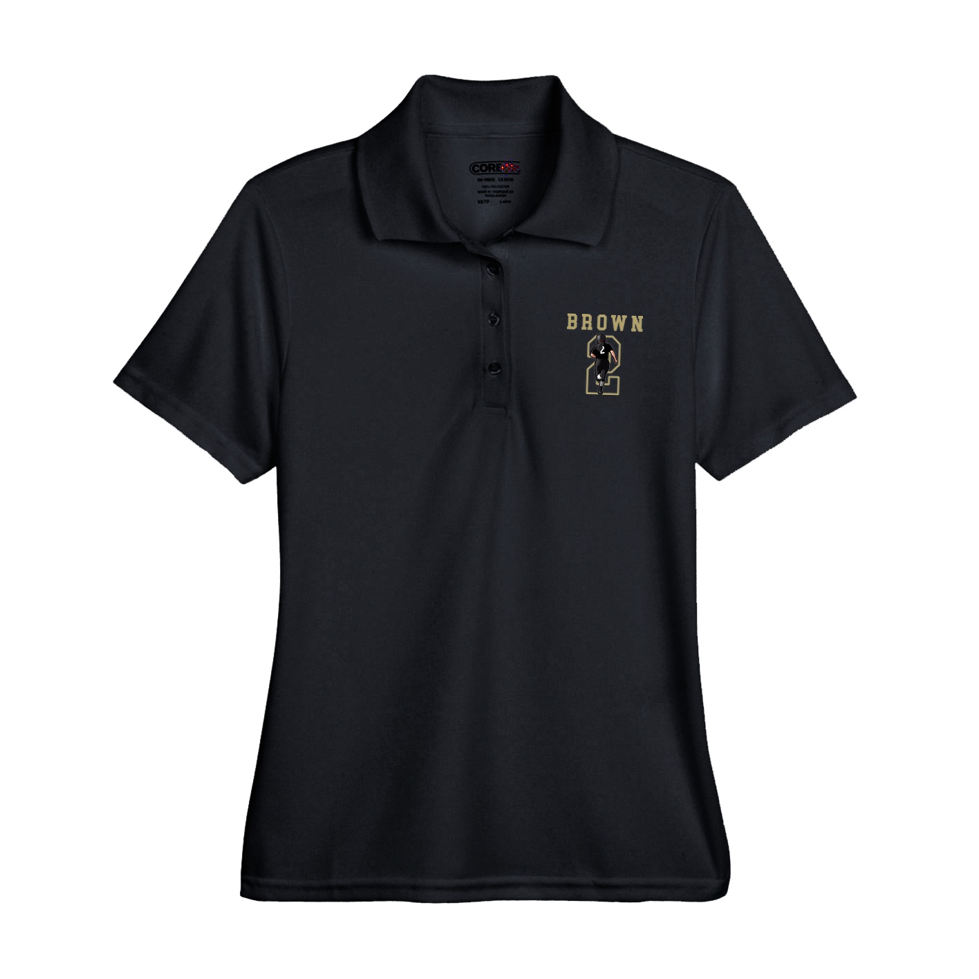 Womens Performance Polo — Shirsey in Black