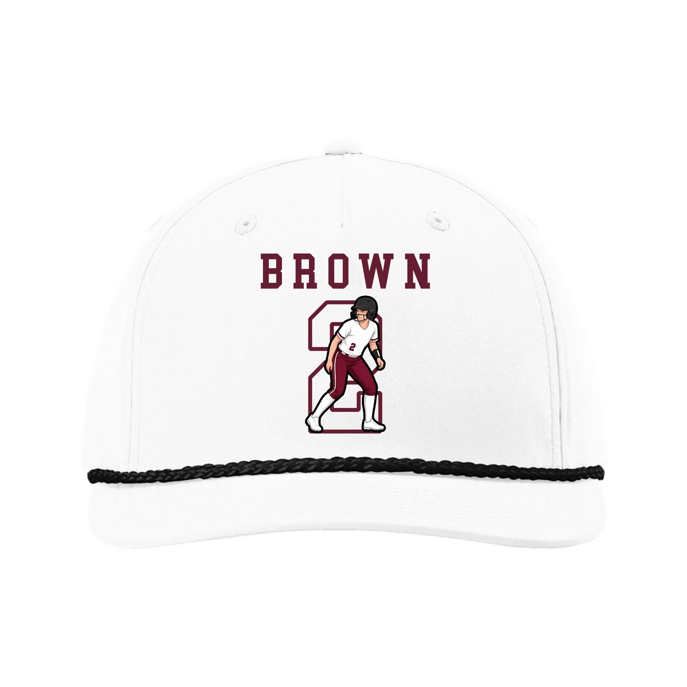 Five-Panel Classic Rope Cap — Shirsey in White