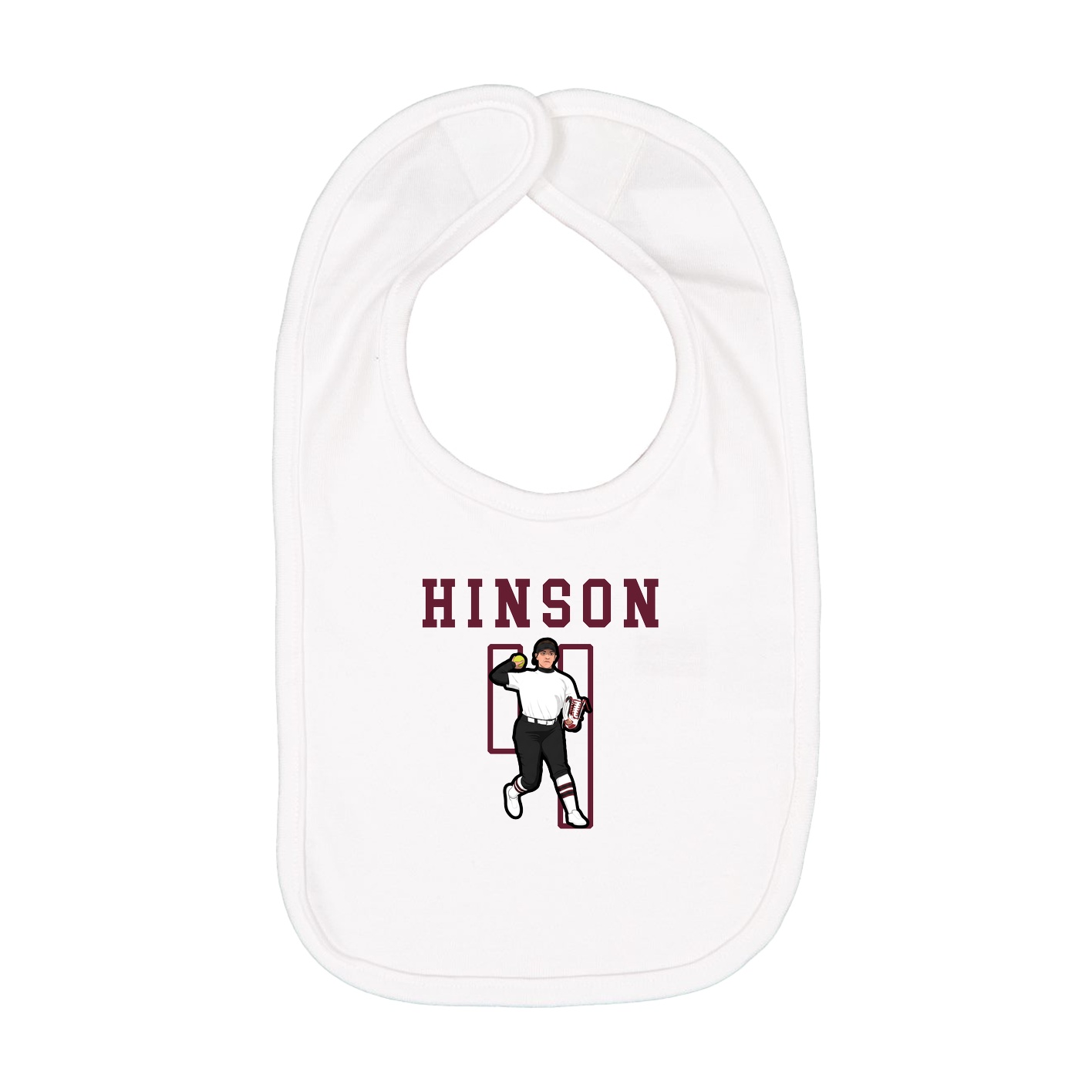 Infant Bib — Shirsey in White