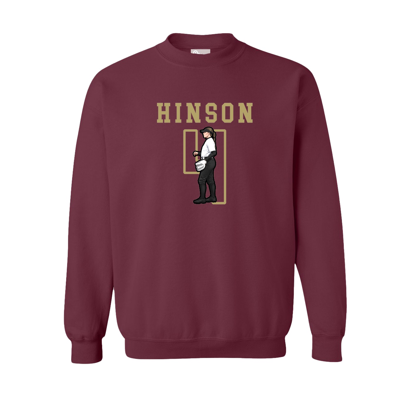 Fleece Crew — Shirsey in Maroon