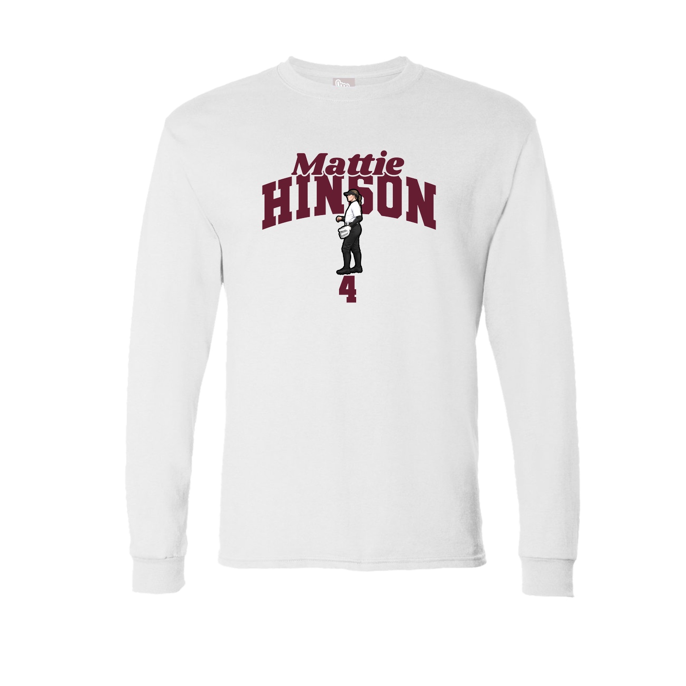 Long Sleeve Tee — Signature Arch in White