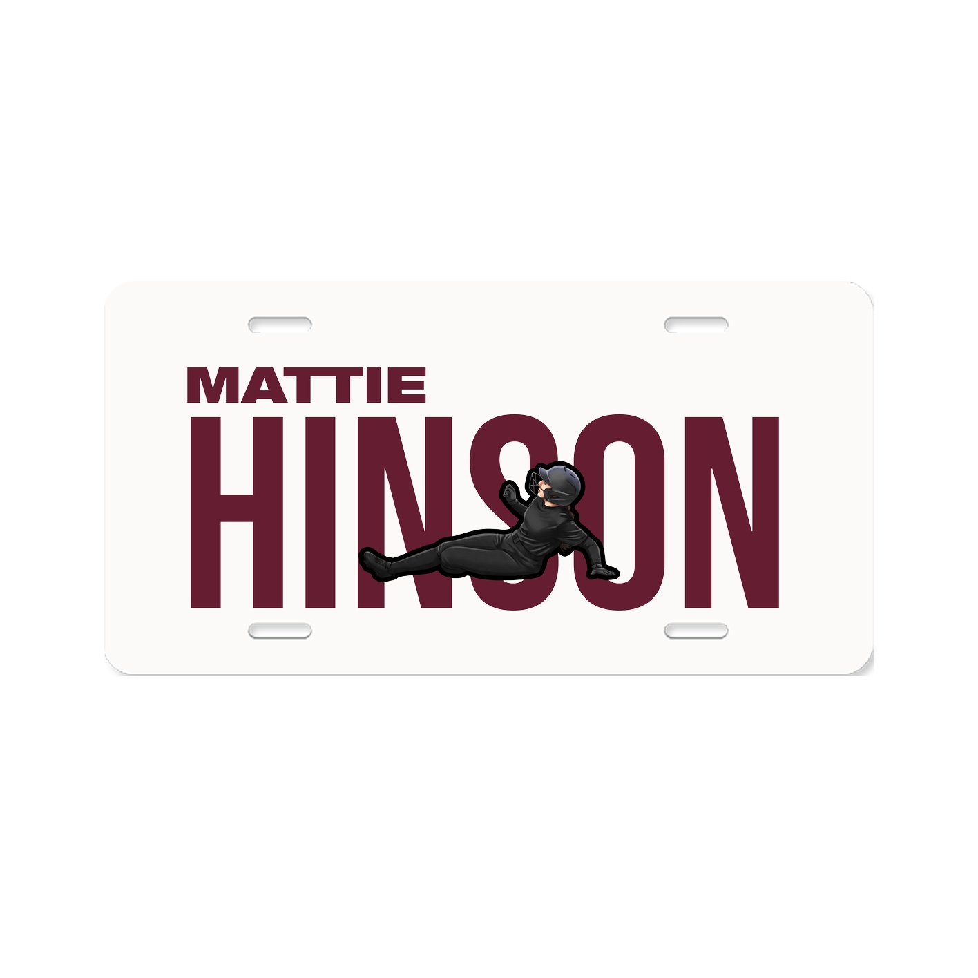 License Plate — Player Name in Classic