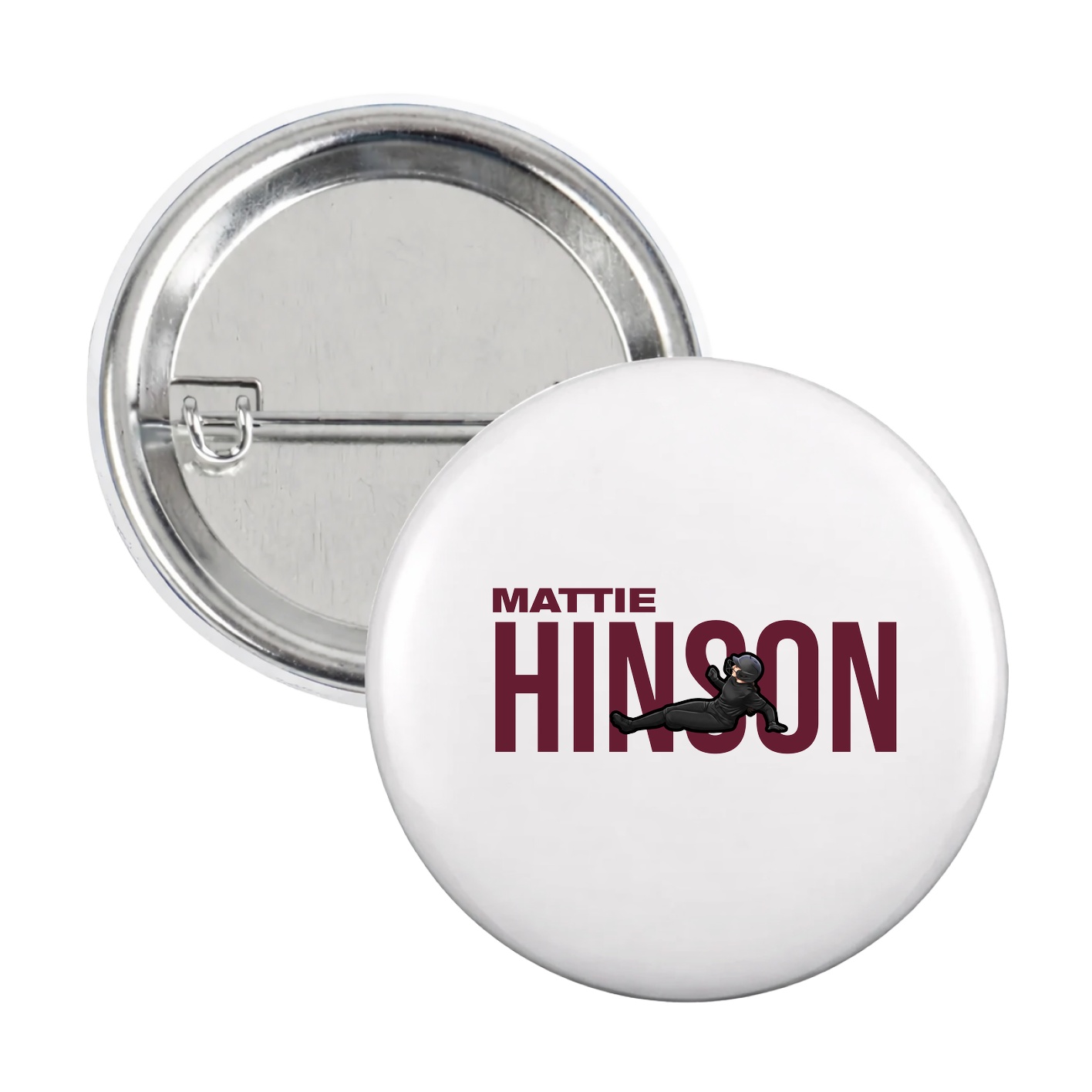 Game Day Button — Player Name in White