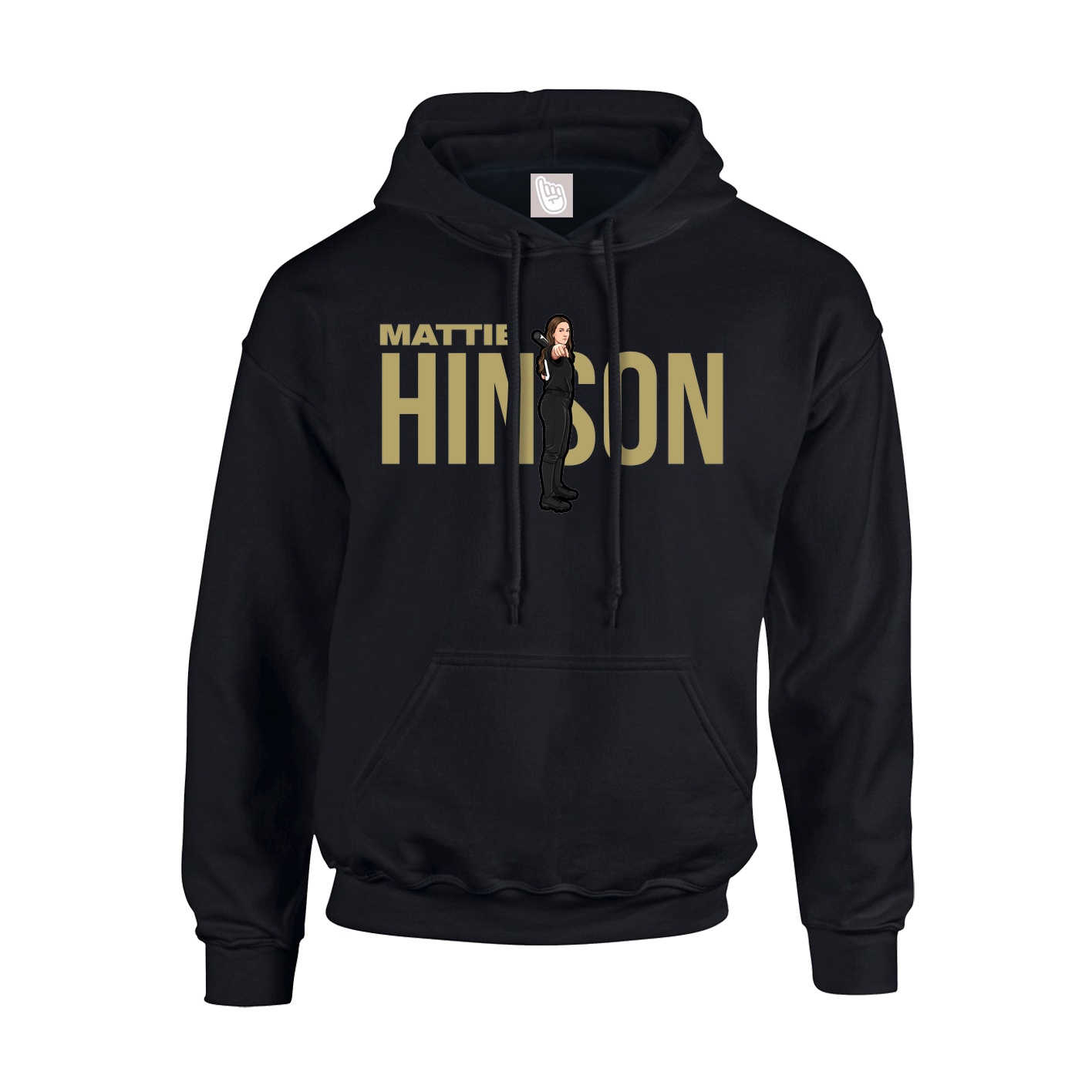 Youth Hoodie — Player Name in Black