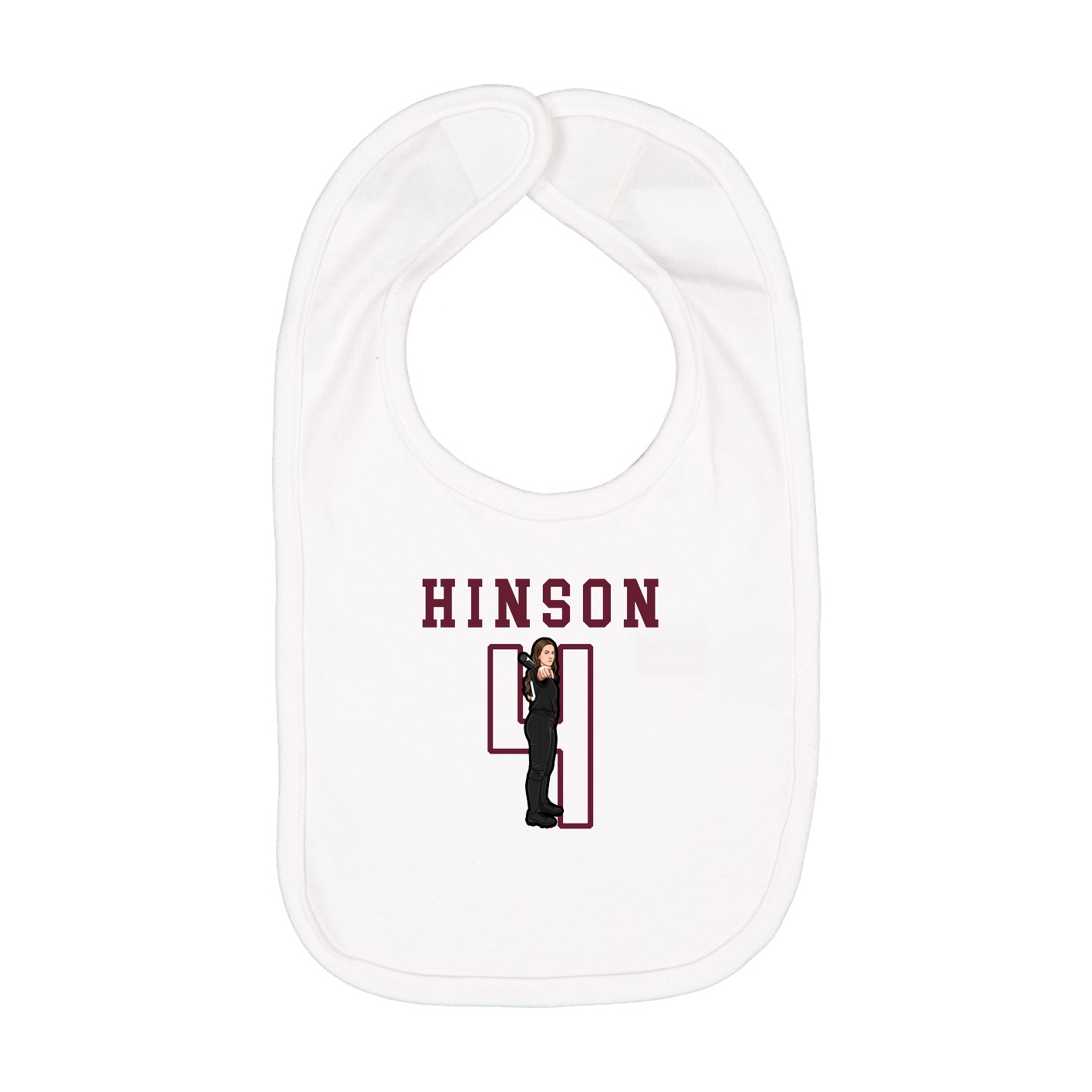Infant Bib — Shirsey in White
