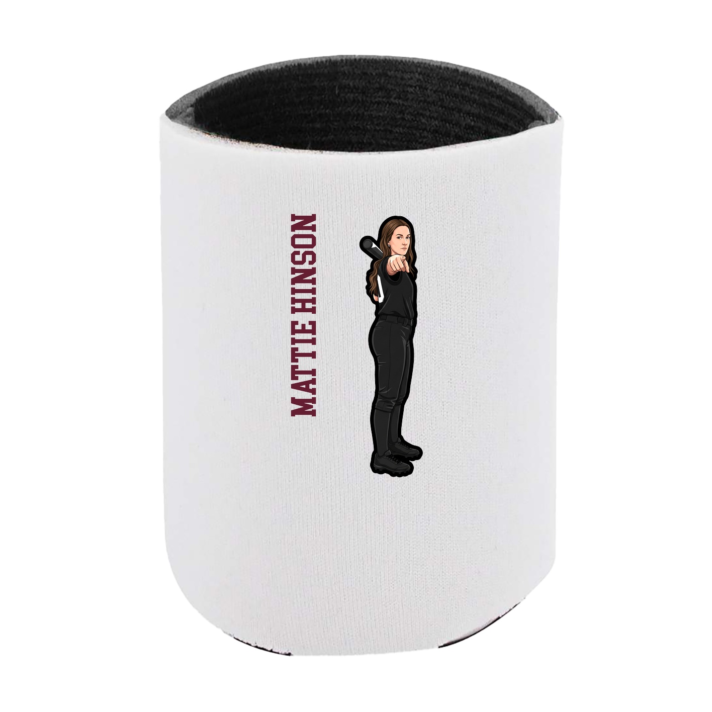 Can Holder — Name Vertical in White