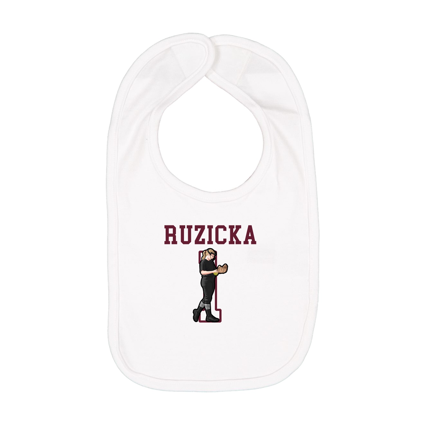 Infant Bib — Shirsey in White