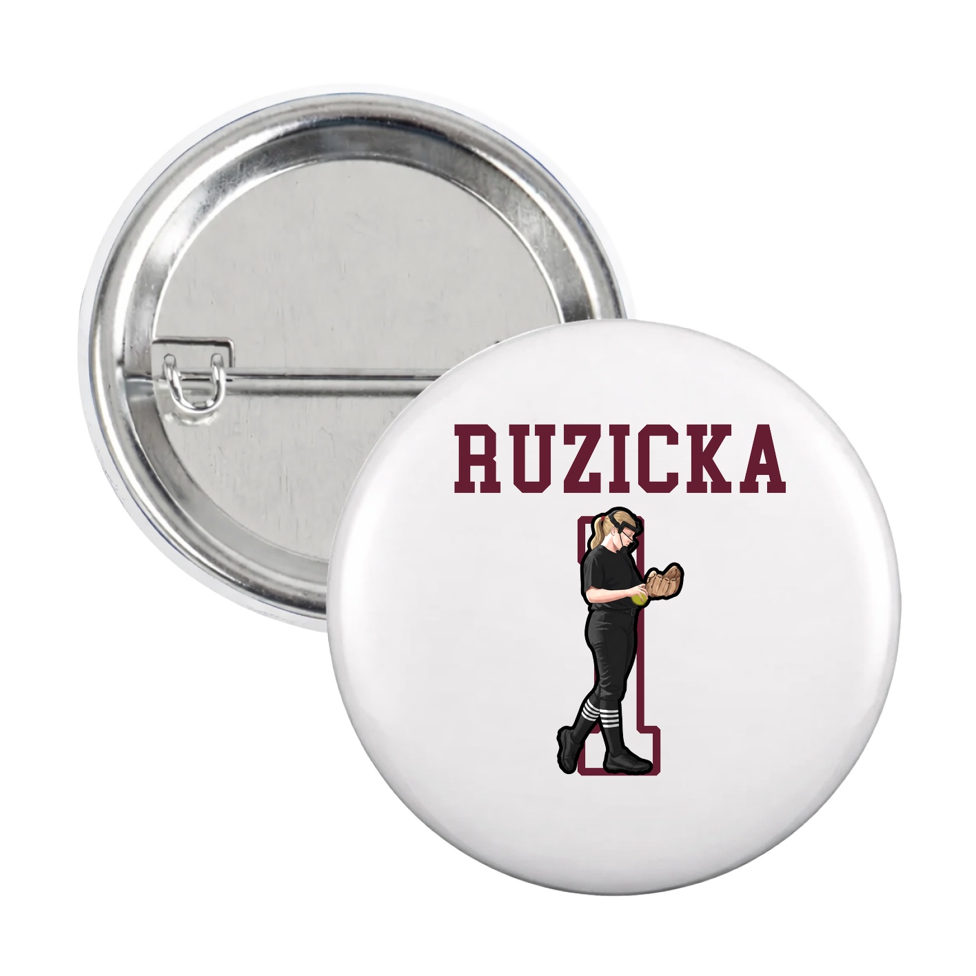 Game Day Button — Shirsey in White