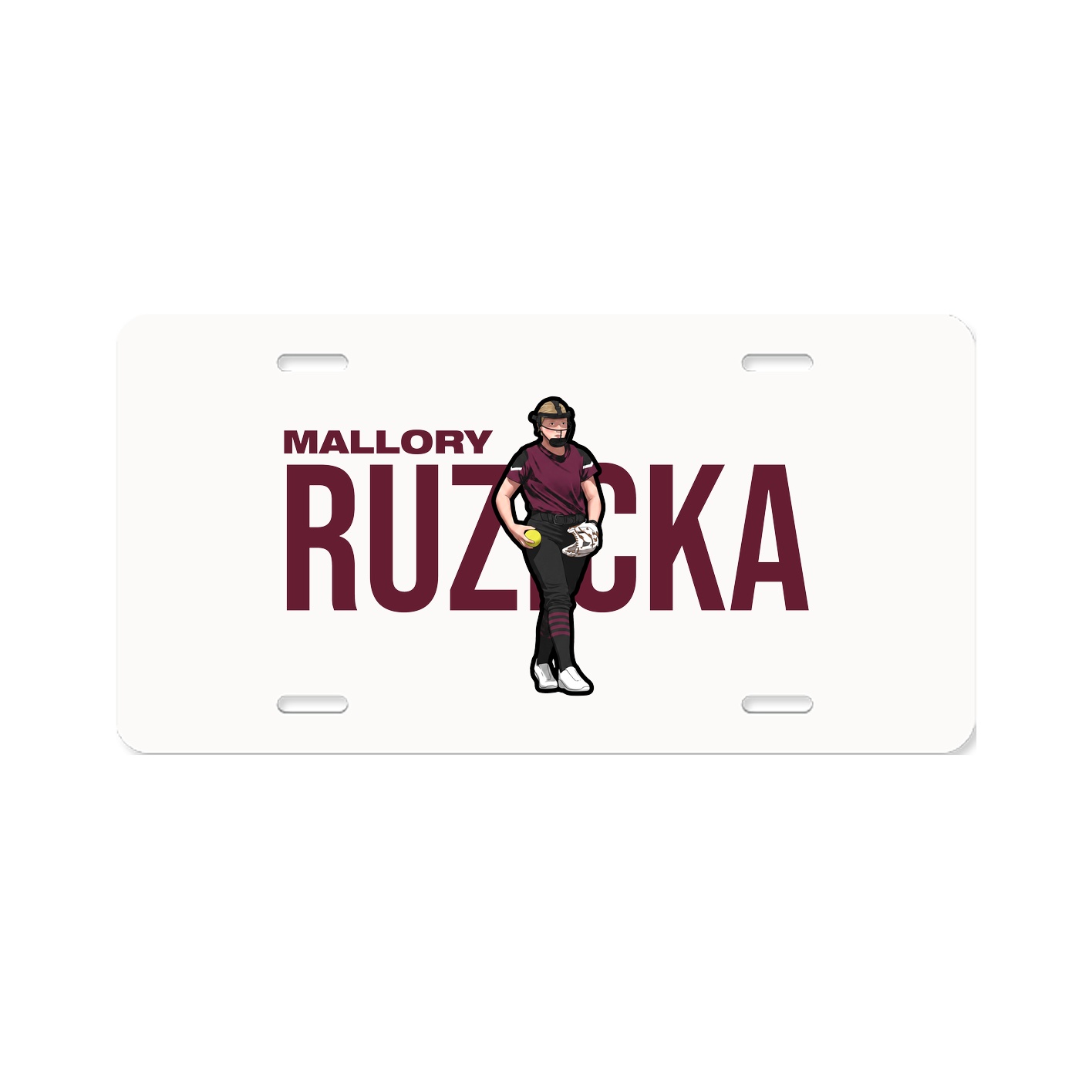 License Plate — Player Name in Classic