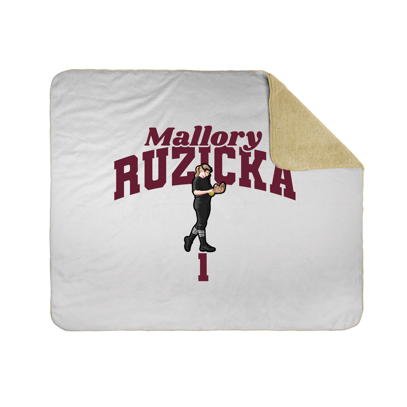 Throw Blanket — Signature Arch in White