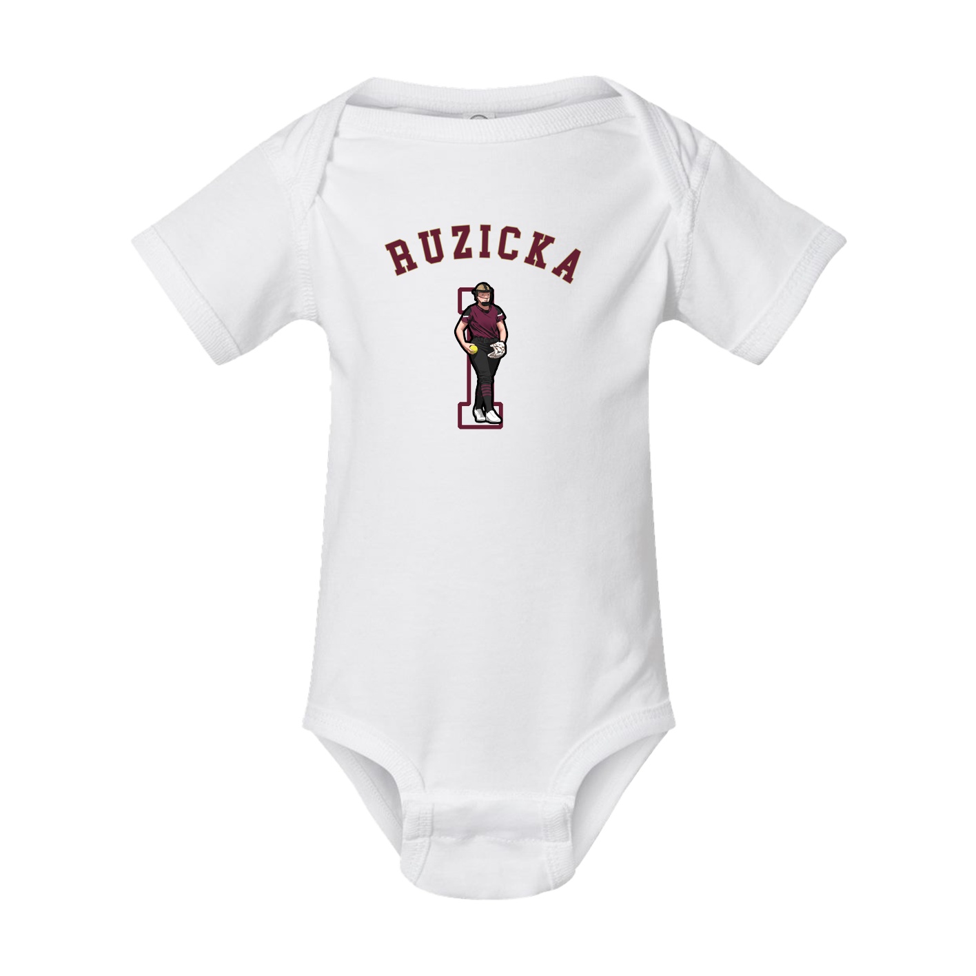Baby Onesie — Shirsey Arch in White