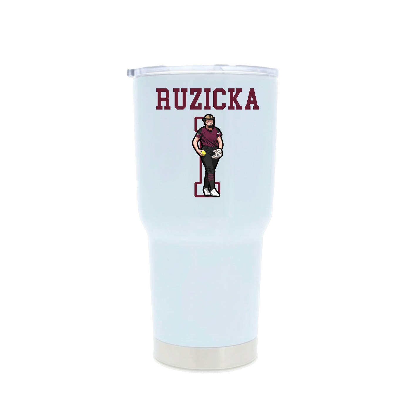 30oz Stainless Steel Tumbler — Shirsey in White