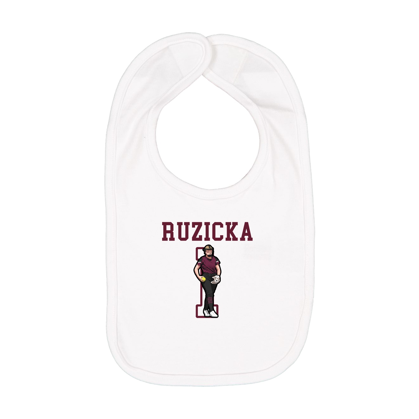Infant Bib — Shirsey in White