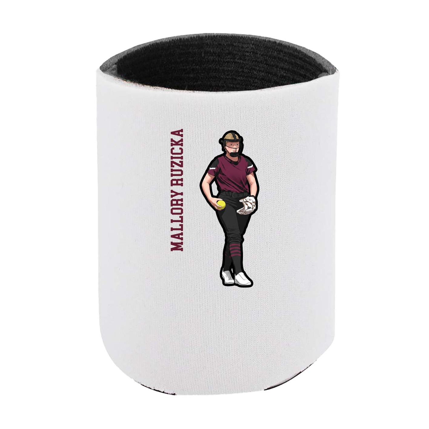 Can Holder — Name Vertical in White